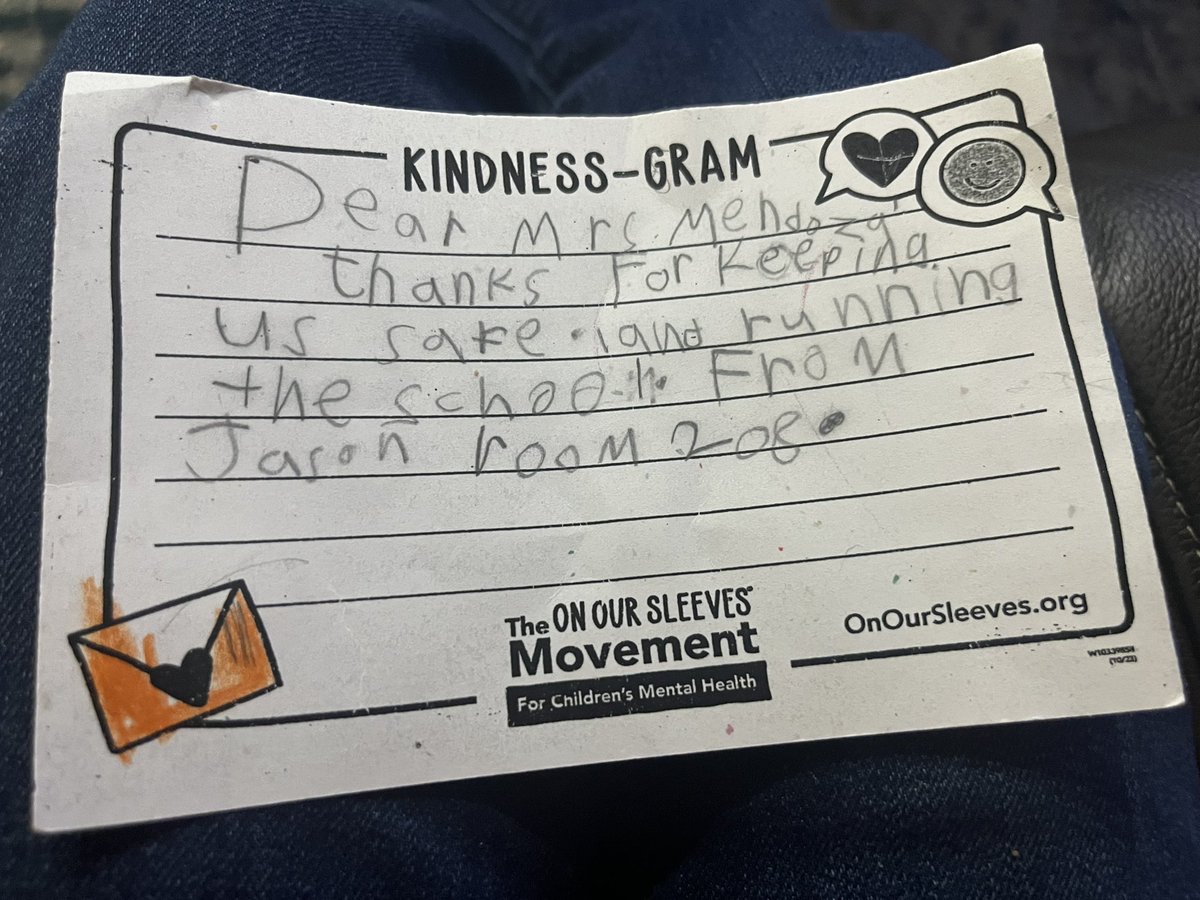 Evelyn Overton (@urbanleaderev) on Twitter photo Blessed Principal….today was a hard day for me. Then he surprises me with a kindness gram. #kidsmatter #safetyandwellbeing <a href="/corinne_barney/">Corinne Barney</a> <a href="/Hartford_Public/">Hartford Public Schools</a> <a href="/HartfordSuper/">Dr. Leslie Torres-Rodriguez</a> Blessed Principal….today was a hard day for me. Then he surprises me with a kindness gram. #kidsmatter #safetyandwellbeing <a href="/corinne_barney/">Corinne Barney</a> <a href="/Hartford_Public/">Hartford Public Schools</a> <a href="/HartfordSuper/">Dr. Leslie Torres-Rodriguez</a>