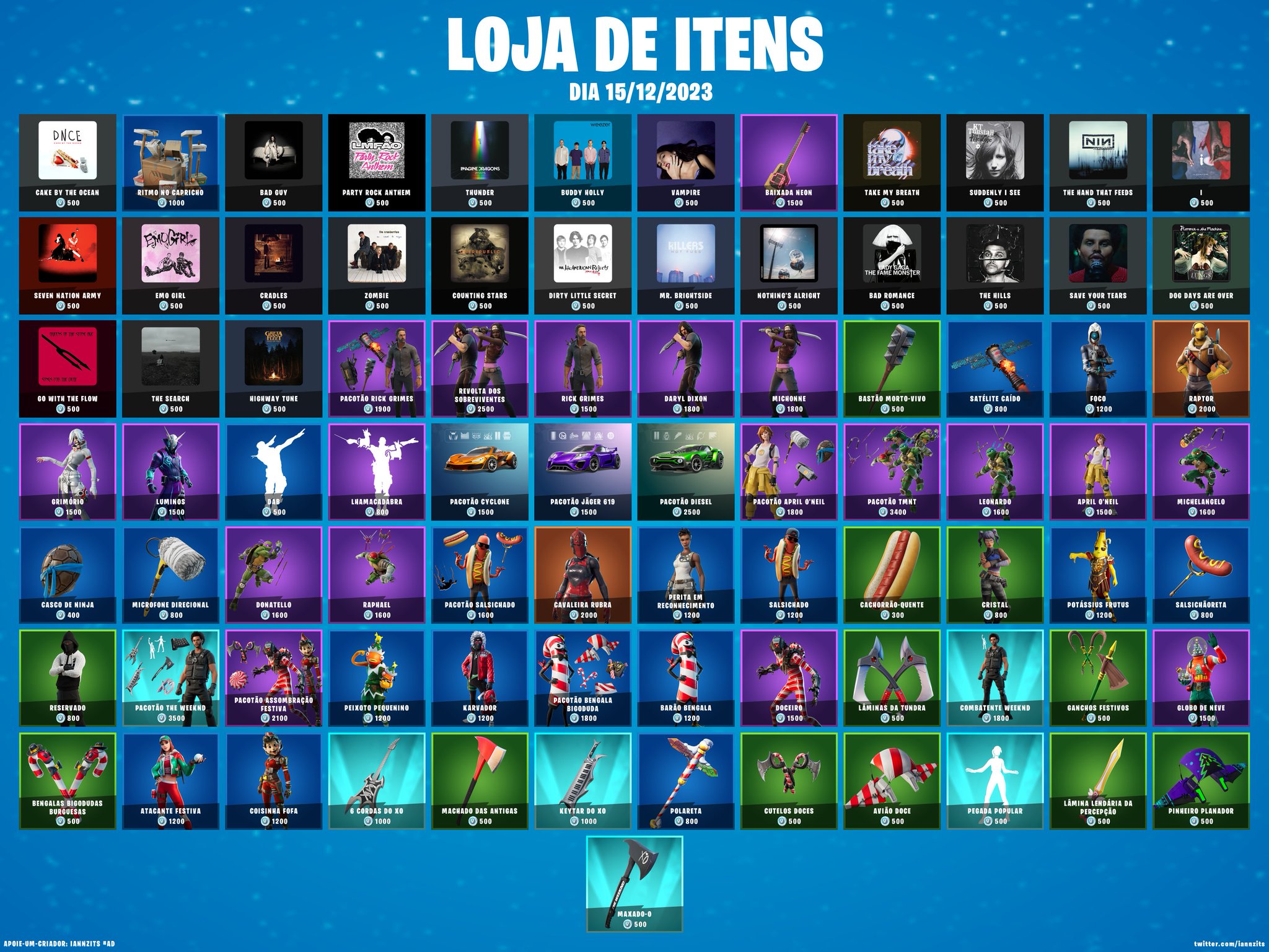 iannzits on X: 🛒 #Fortnite Loja de Itens