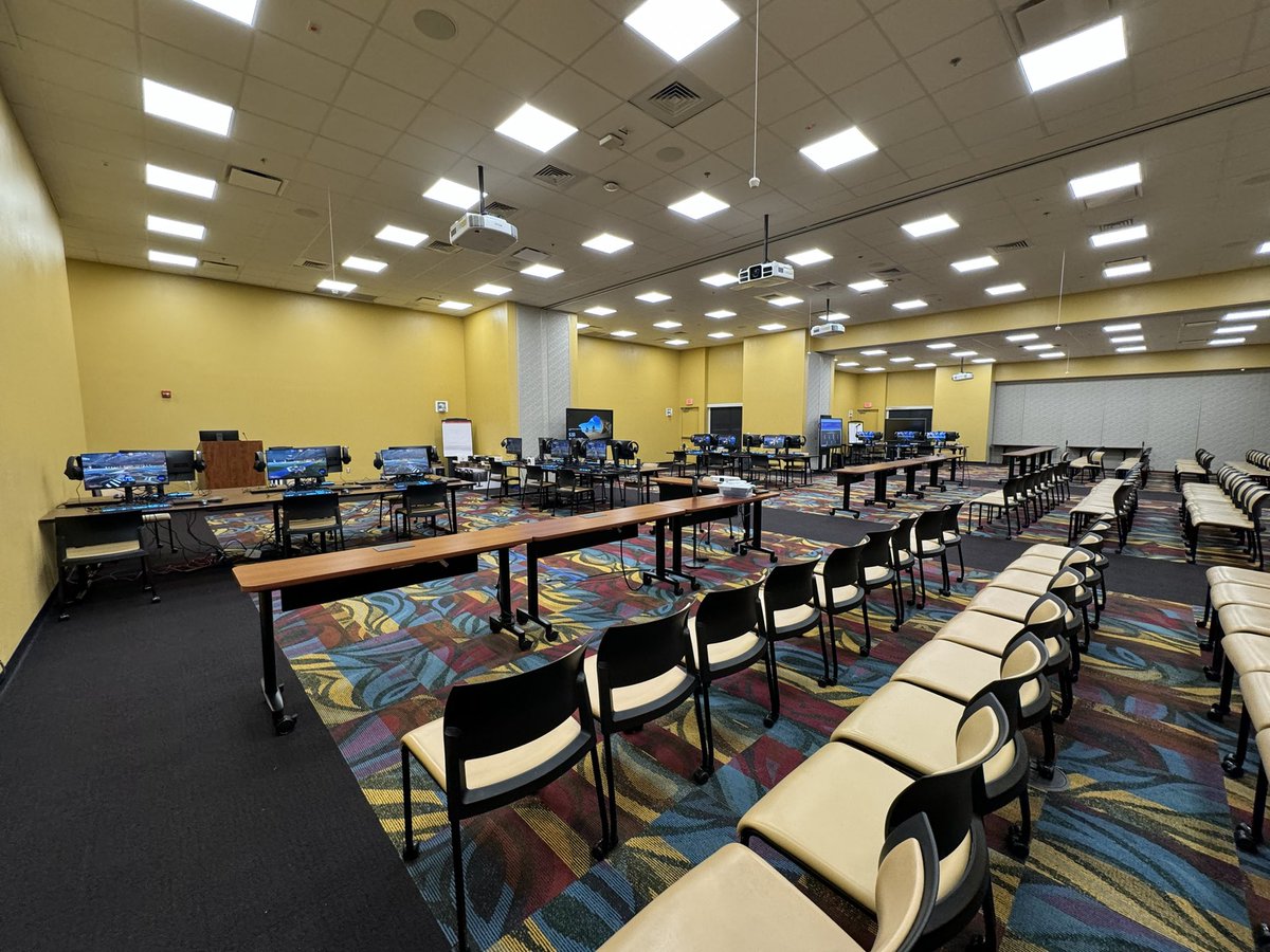 One more sleep until <a href="/RegionOneESC/">Region One ESC</a> Esports Fall Tournament!  The room is set and ready for competition 🎮 🏎️ ⚽️ 🥅💥 🏆 #Region1Esports #ScholasticEsports #EsportsEdu