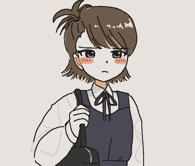 双海亜美 「」|⌒ ⌢のイラスト