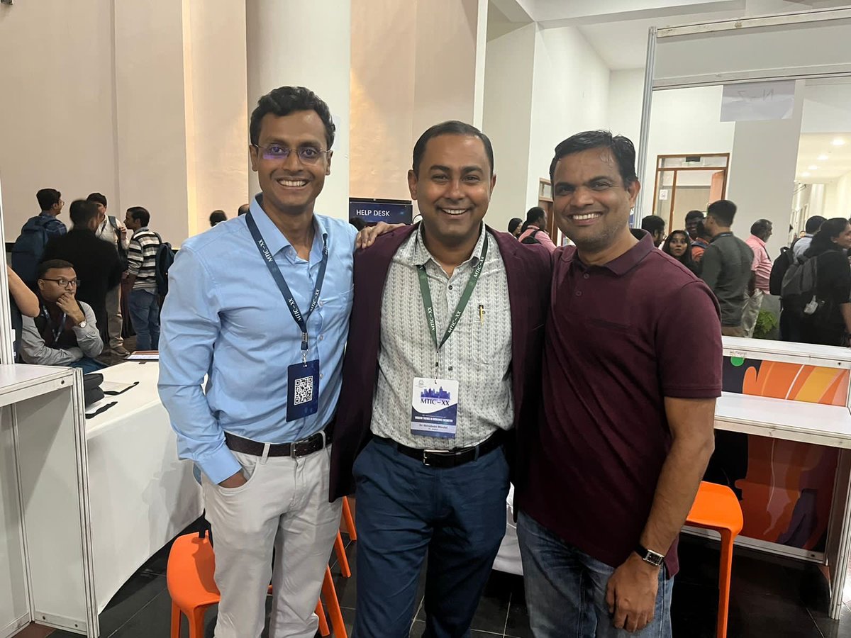 Debabrata Maiti (@maiti_iitb) on Twitter photo Had a memorable time with friends at MTIC XX <a href="/iiscbangalore/">IISc Bangalore</a>.
Thank you Prof. Mugesh <a href="/MugeshLab_IISc/">Mugesh Lab</a> for the invitation and the perfectly organised MTIC.
Visited the best labs <a href="/iiscbangalore/">IISc Bangalore</a> <a href="/ATBijuLab/">ATBiju Group</a> <a href="/LabMukherjee/">Santanu Mukherjee</a> <a href="/TeamM2S2/">Abhishek Mondal's Group</a> <a href="/debasisdas_iisc/">Debasis Das</a> Had a memorable time with friends at MTIC XX <a href="/iiscbangalore/">IISc Bangalore</a>.
Thank you Prof. Mugesh <a href="/MugeshLab_IISc/">Mugesh Lab</a> for the invitation and the perfectly organised MTIC.
Visited the best labs <a href="/iiscbangalore/">IISc Bangalore</a> <a href="/ATBijuLab/">ATBiju Group</a> <a href="/LabMukherjee/">Santanu Mukherjee</a> <a href="/TeamM2S2/">Abhishek Mondal's Group</a> <a href="/debasisdas_iisc/">Debasis Das</a>