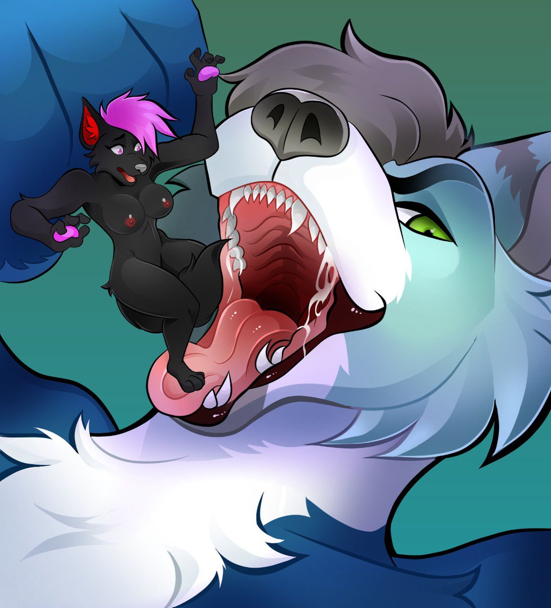 Finally got a piece of vore art of me and <a href="/skylord125/">skylord125</a> artist: <a href="/sw3etDemon/">asdfh_sketchh</a>