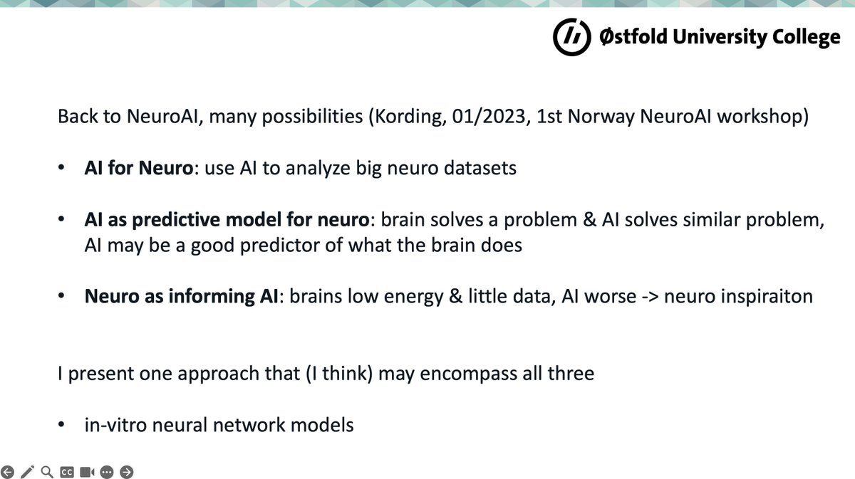 <a href="/NORAdotAI/">NORA.ai</a> @SaeboSolve @mikkelhei <a href="/KrisHeiney/">Kristine Heiney, PhD</a> <a href="/TomEivindGlover/">TomEivindGlover</a> @TheSandvigGroup <a href="/DeepCA_NFR/">DeepCA</a> <a href="/doristsao/">Doris Tsao</a> Finally, some of my slides on #NeuroAI in the age of ChatGPT, arguing once more that #NeuroAINorway is strategic opportunity for Norway 🇳🇴 +🧠+🤖=❤️
