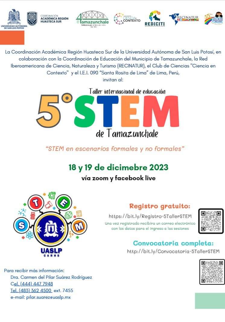 Taller Internacional de Educación STEM de Tamazunchale-Mexico. <a href="/autosporchile/">FUNDACIÓN RECINATUR</a> <a href="/oficinaturismo/">RECINATUR</a>  recinatur.org apoyando las comunidades de iberoamerica.