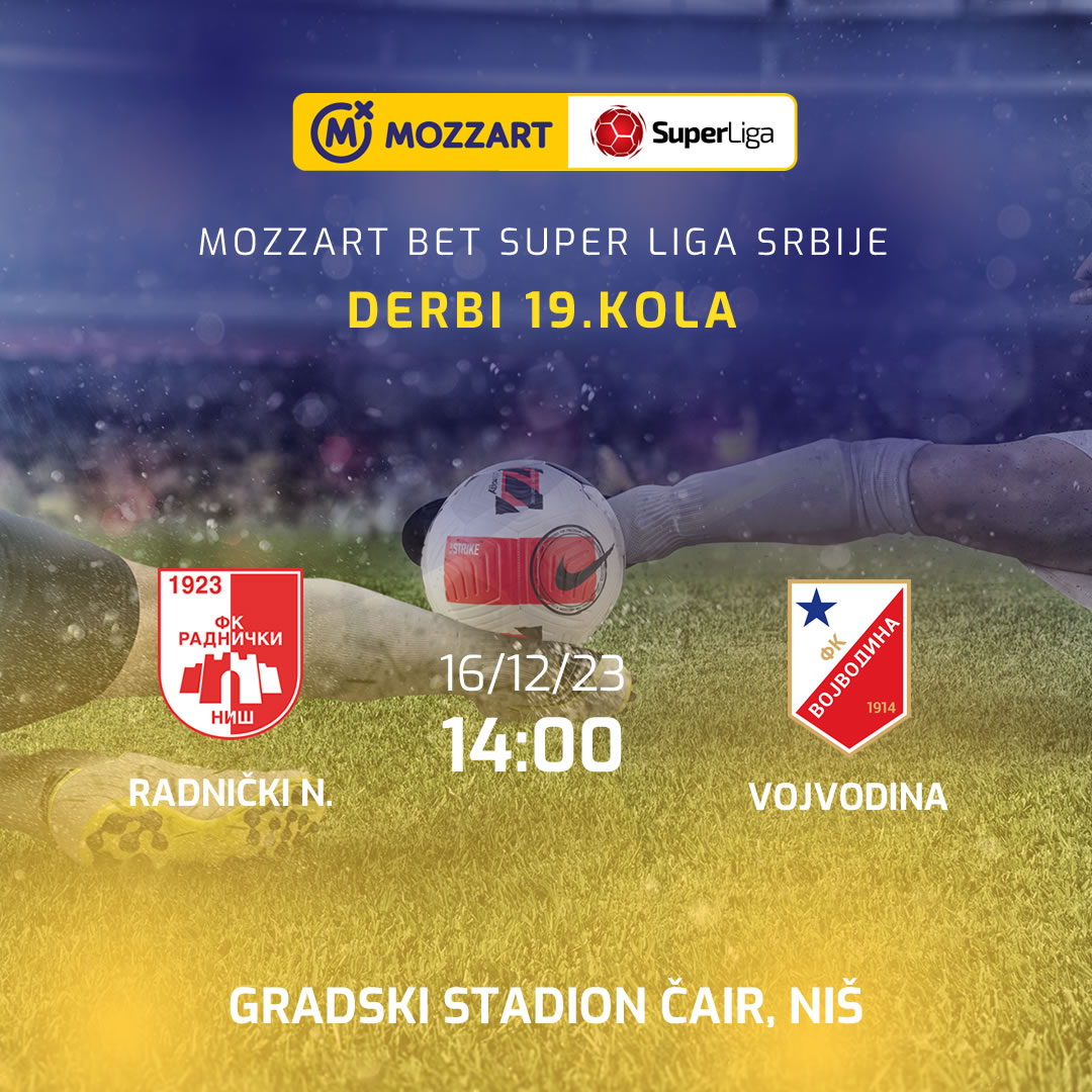 Mozzart Bet SuperLiga Srbije, FK Radnički Niš - FK Crvena zvezda 1:2