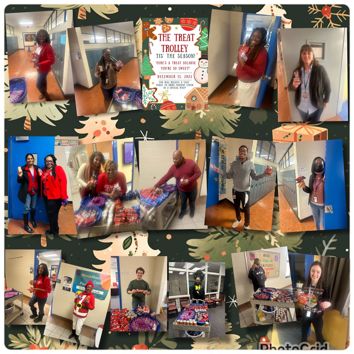 The Treat Trolley made its way around the school bringing good cheer, well wishes, and of course snacks! Thank you to our staff for their hard work and dedication.