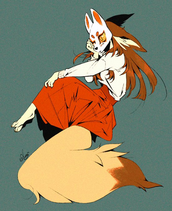 「brown hair fox」 illustration images(Latest)