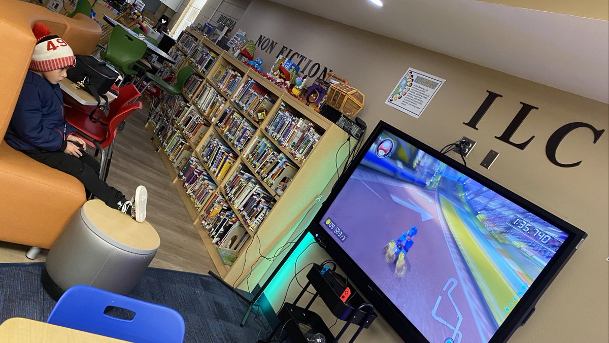Austin Knights came into the ILC to test their Mario Kart skills and participate in R1 Esports Time Trial Competition #WeAreAustin #PYP #PYPLibrarian #ElementartEsports #Region1Esports