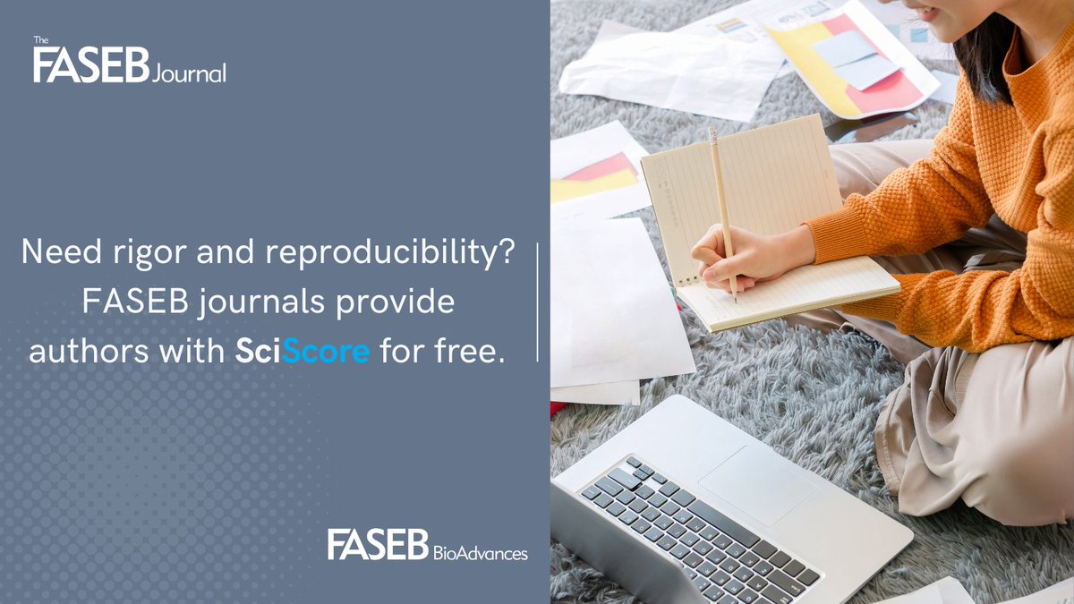 Submitting to FASEB Journals? Use the @SciScore tool to help improve the rigor and reproducibility of your submitted work. Learn more ➡️ bit.ly/41iwytr #ScienceJournal #PeerReveiw #Science