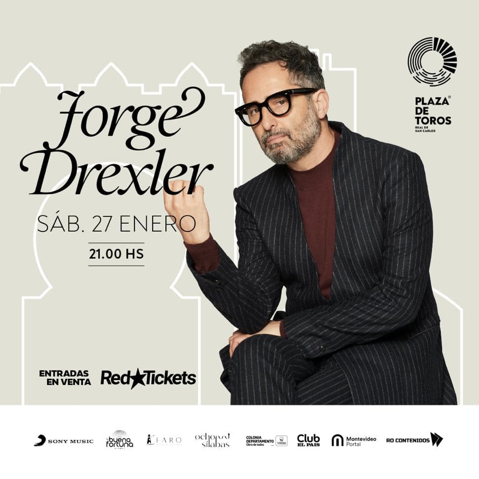 JORGE DREXLER presenta la segunda fase de su gira “TIEMPO Y TINTA” en la PLAZA DE TOROS DE COLONIA DEL SACRAMENTO.
📷 Las entradas YA se encuentran a la venta en Red Tickets