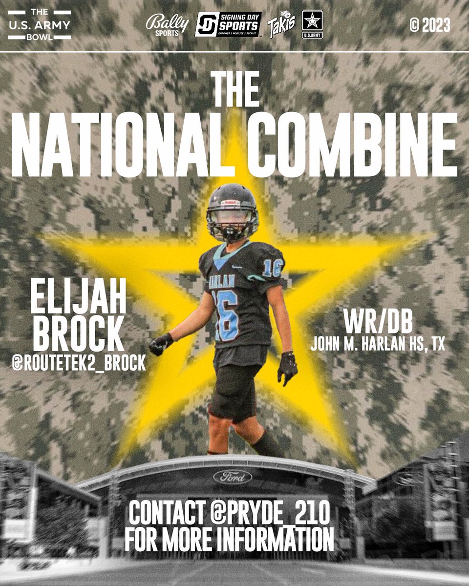 Be on the lookout for <a href="/routetek2_Brock/">RouteTek2_Brock</a> at #TheNationalCombine2023 ‼️