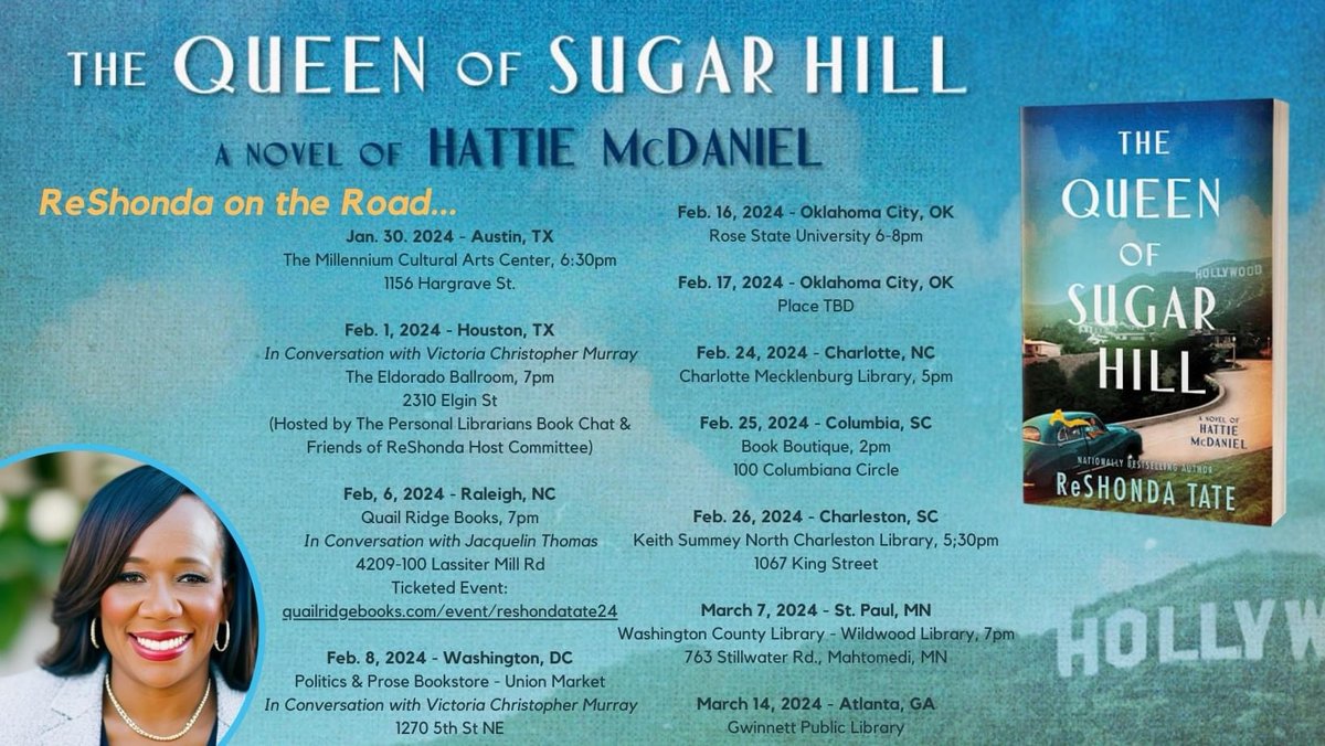 @ReShondaT is hitting the road y'all! Will you be near her? 'The Queen of Sugar Hill' @Morrow_PB #queenofsugarhill #thequeenofsugarhill #roadingwithreshonda #ontheroadwithreshonda #ourbooksmatter #ourstoriesmatter #bookwormwithacamera #seeyououtthere