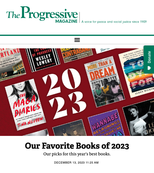 Exciting News: OUR HISTORY HAS ALWAYS BEEN CONTRABAND Joins The Progressive Magazine’s “Our Favorite Books of 2023” list! ✨ Read more at: progressive.org/magazine/our-f…
