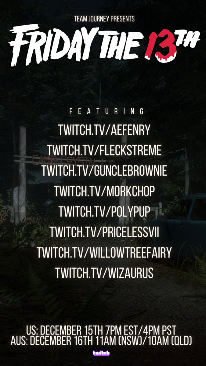 Going live soon!! Will I be the most chaotic person here? Join me at twtich.tv/GuncleBrownie #Fridaythe13th