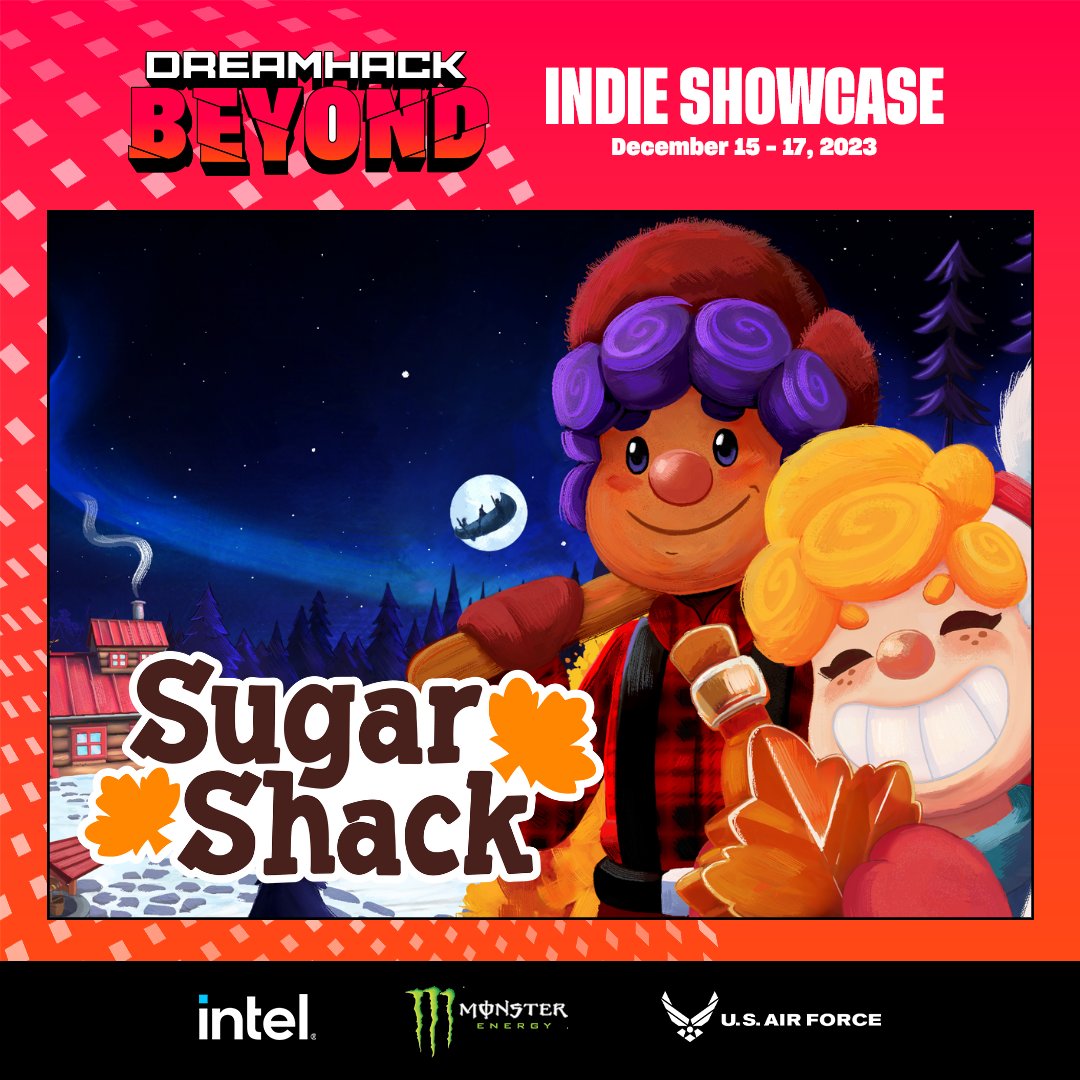 MadLifeGames's tweet photo. We're happy to have Sugar Shack featured in @DreamHack 's showcase this Dec. 15-21! 🍁
You can check out the event here 👇
https://t.co/3ZTS63qPLf https://t.co/GRQa3x5dqA