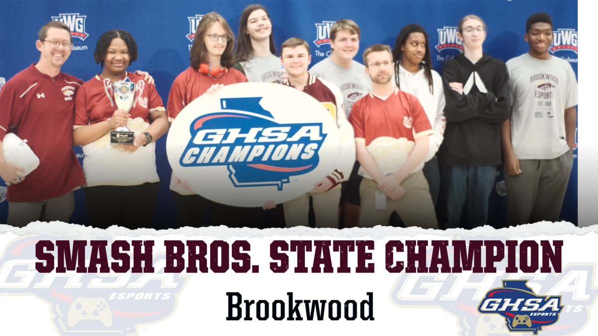 Congratulations Brookwood @bwoodsports 5A-7A Esports Smash Bros State Champions with 3-1 victory versus #Valdosta @Playvs .