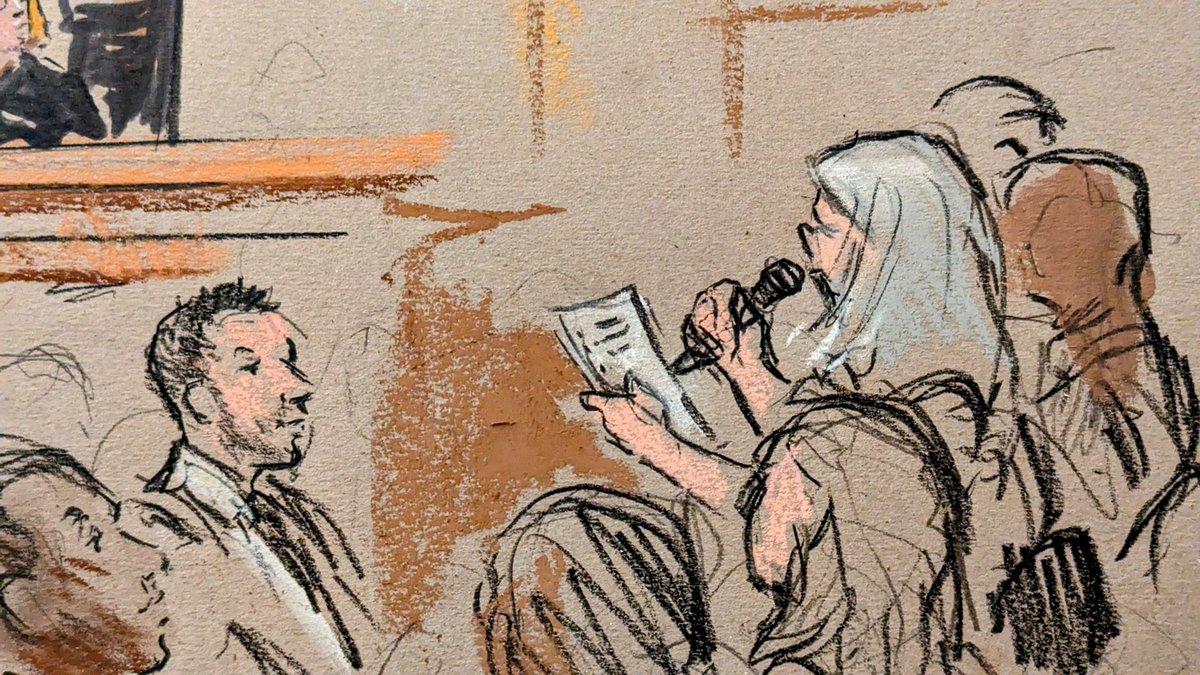 COURT SKETCHES: Jury reading verdict in Giuliani defamation trial. Credit: Bill Hennessy