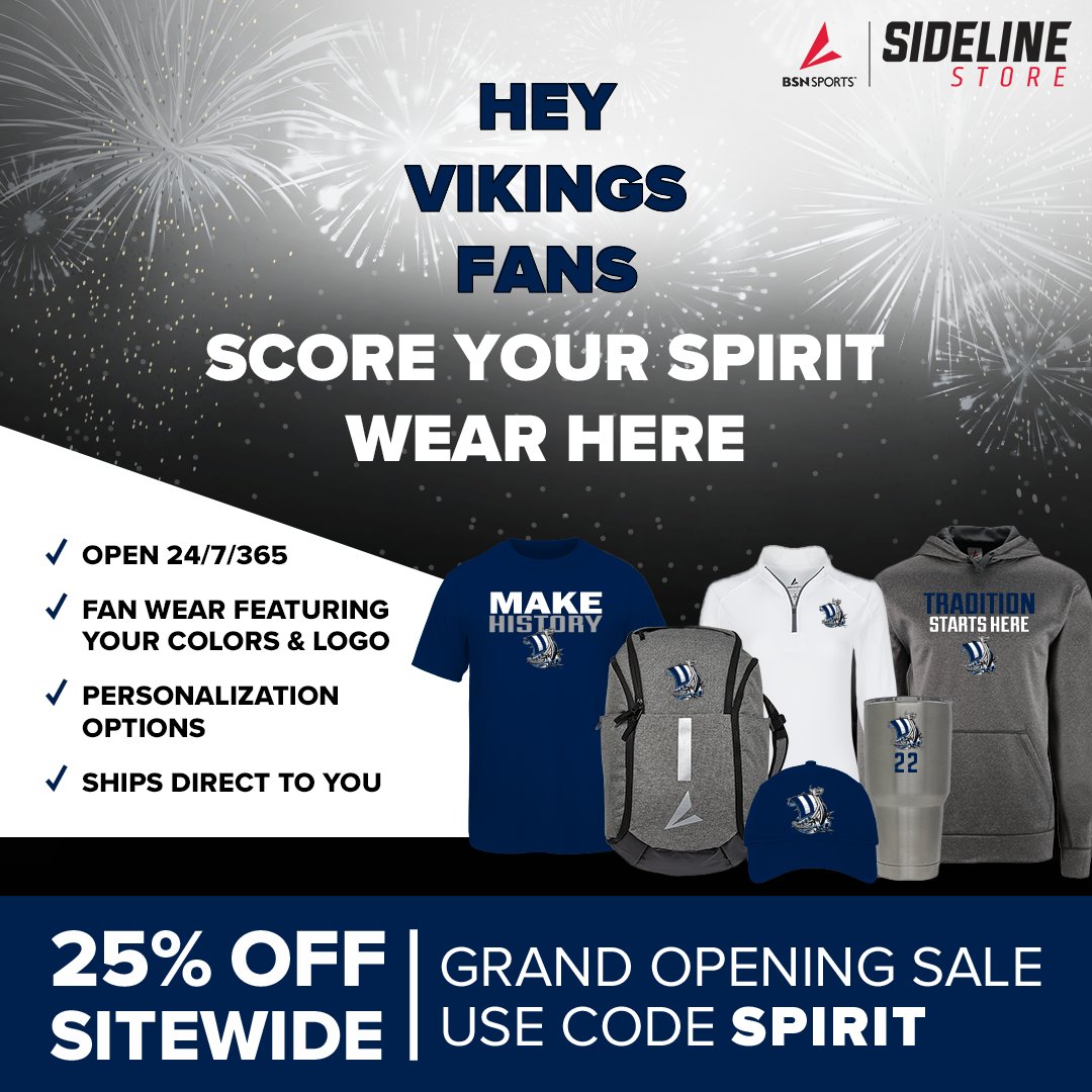 ...and we're LIVE! Our new team store is open for business! As part of our grand opening take 25% OFF all WWU Vikings Sideline Store purchases with code SPIRIT when you shop the latest fan wear & accessories from all your favorite brands. #GoViks 🛒 wwuvikings.com/Shop