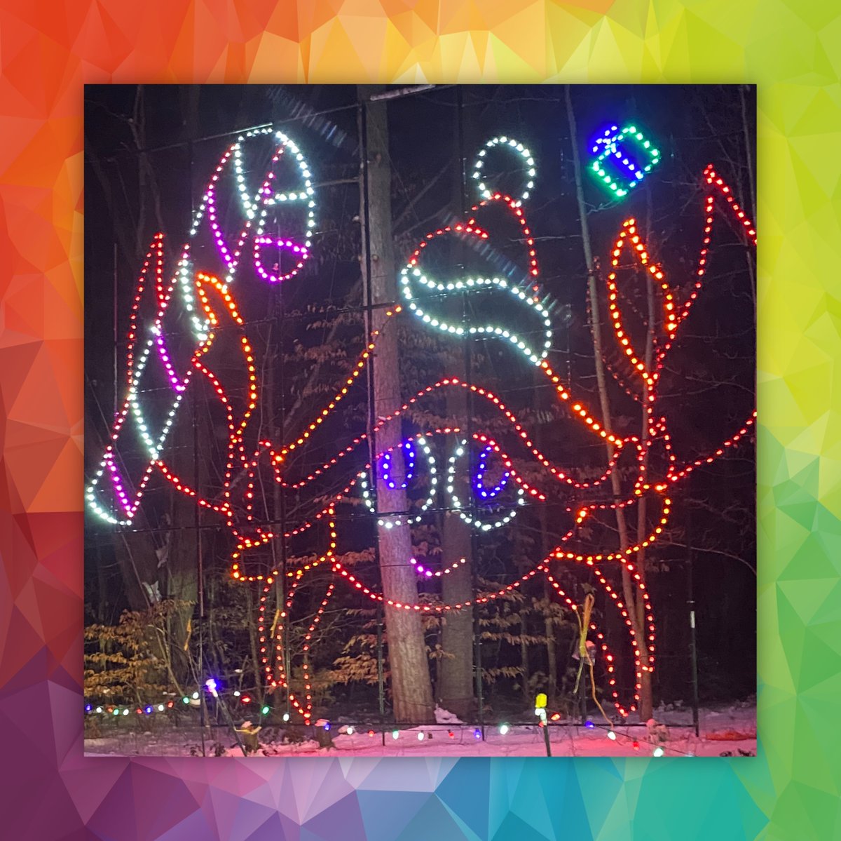 It's so warm today this crab came out to be apart of the light show!

So many wonderful and creative displays. Let us know which display or character is your favourite!

#magicoflights #springwater #springwaterprovincialpark #ontarioparks #midhurst #barrie