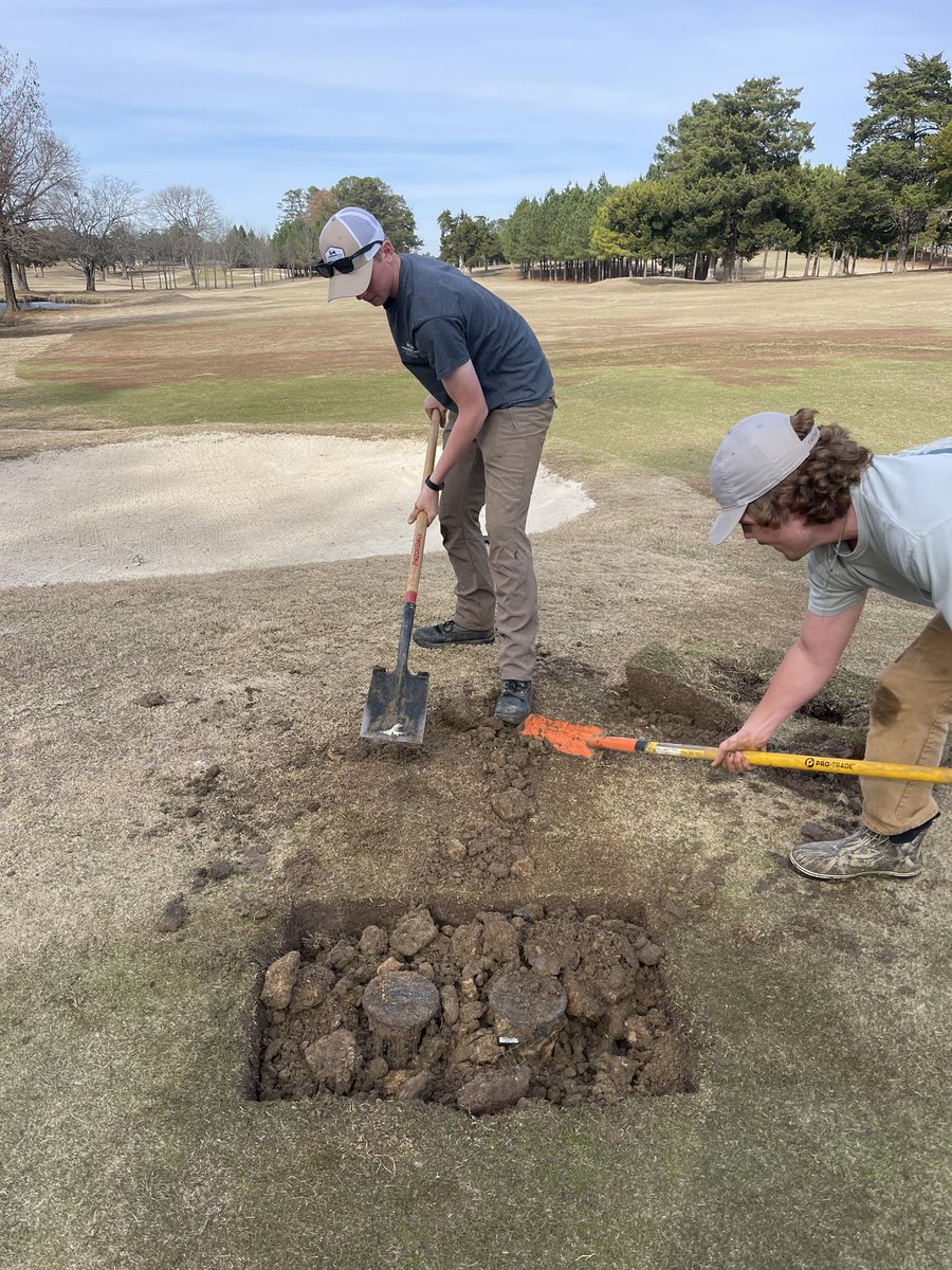 Out with the old, in with the new, McMillian irrigation continues to convert the irrigation from Toro Hydraulic to <a href="/RainBirdGolf/">RainBirdGolf</a> IC. Our guys went around leveling existing IC greens heads. Big thanks to Clay and Jason with The Keeling Company for all the help. <a href="/MSUTurfSchool/">Mississippi State Golf & Sports Turf Management</a>