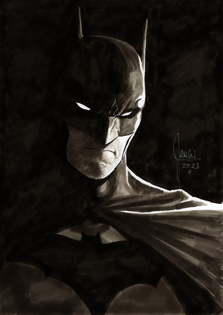 「Batman. Inks and markers. 」|Mikel Janínのイラスト