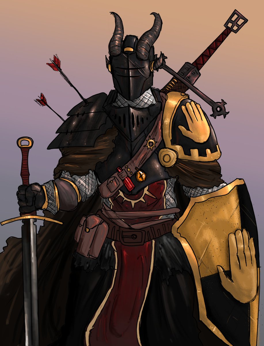 KnightWalrus's tweet image. here is my D&amp;amp;D character 

#dnd5e #DnD #DnDcharacter #dndart #dungeonsanddragons #commissionopen