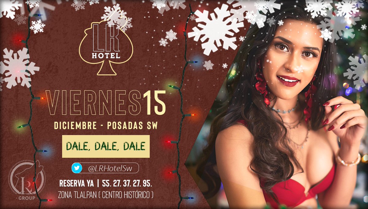 LupitaRomaSw's tweet photo. Hoy inician nuestras #PosadaSw con piñata Hot🔥 y muchos regalitos
Te esperamos a partir de las 10pm para que te quites el frio en nuestro #PlayRoom de @LRHotelSw
Reserva 📲5540022798 https://t.co/gvc0WRIAeZ