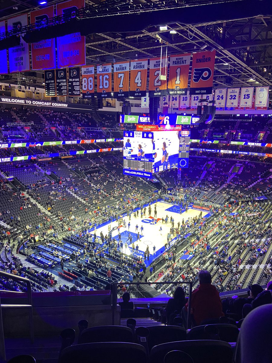 Finally made it to my first Sixers game 👌