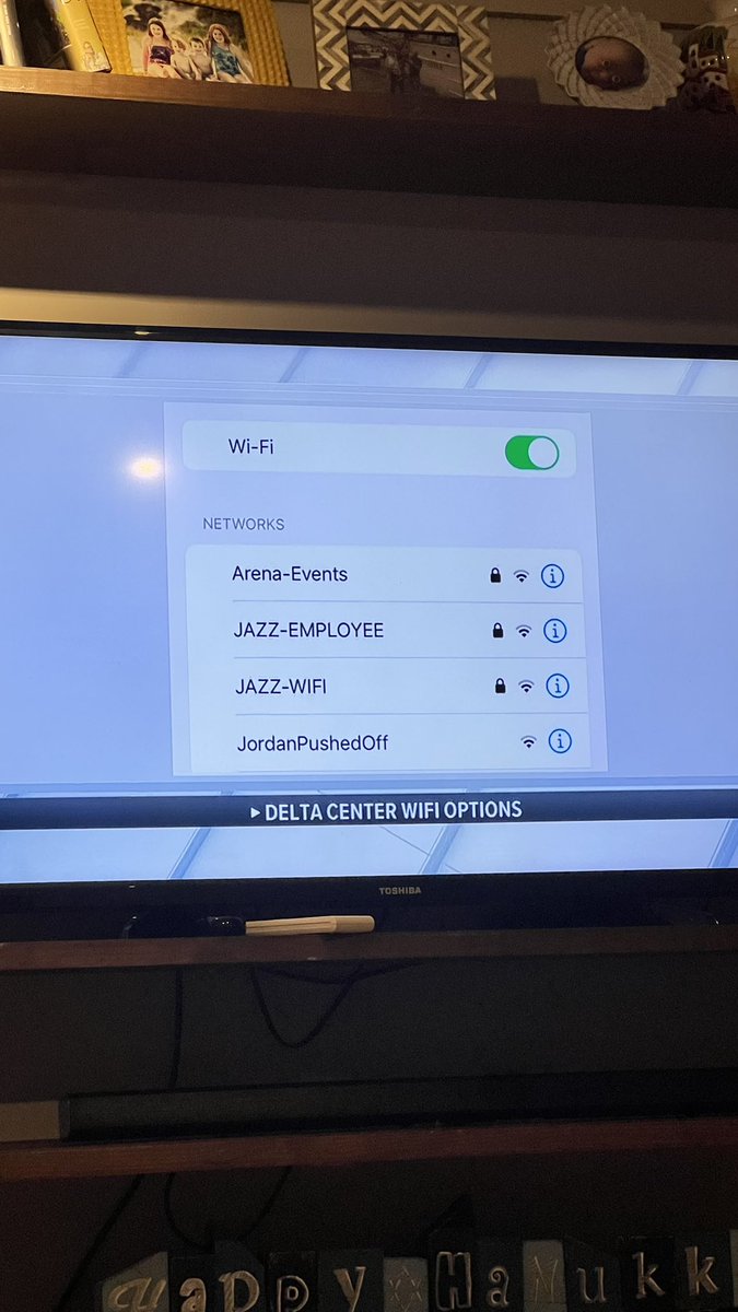 The WiFi network at the Delta Center in Utah lol. #Jordan #michaeljordan #chicagobulls #nba #basketball