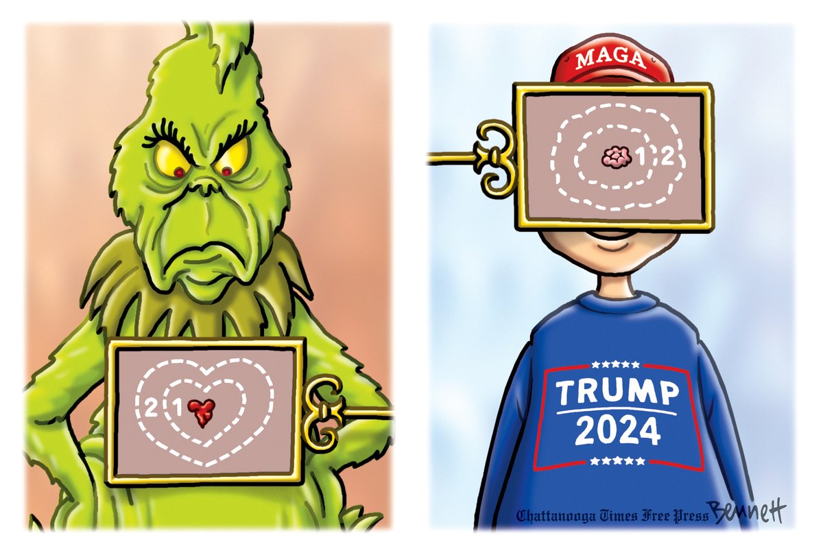 12/16/2023- Taking Measure #ThreeSizesTooSmall #Grinch #MAGA #DrSeuss #Trump2024 tinyurl.com/32rxdtmr