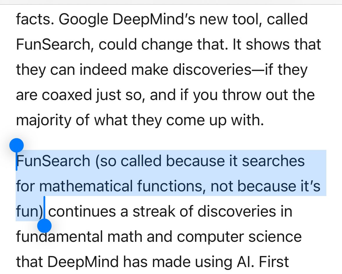 Nerds will name a product FunSearch and journalists have to explain that it is not in fact, fun.