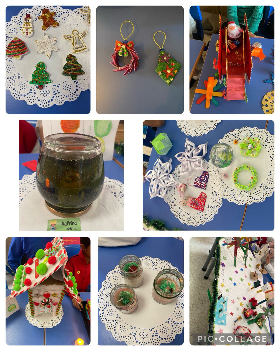A selection of handmade Christmas STEAM creations by the students of Yr 3, 4 and 5. The Christmas Merry Makers Market was a magical display of creativity, enthusiasm and learning. <a href="/TBS_Delhi/">TBS Delhi</a> #choiceboard #STEAM #christmas #innovation #creativity
