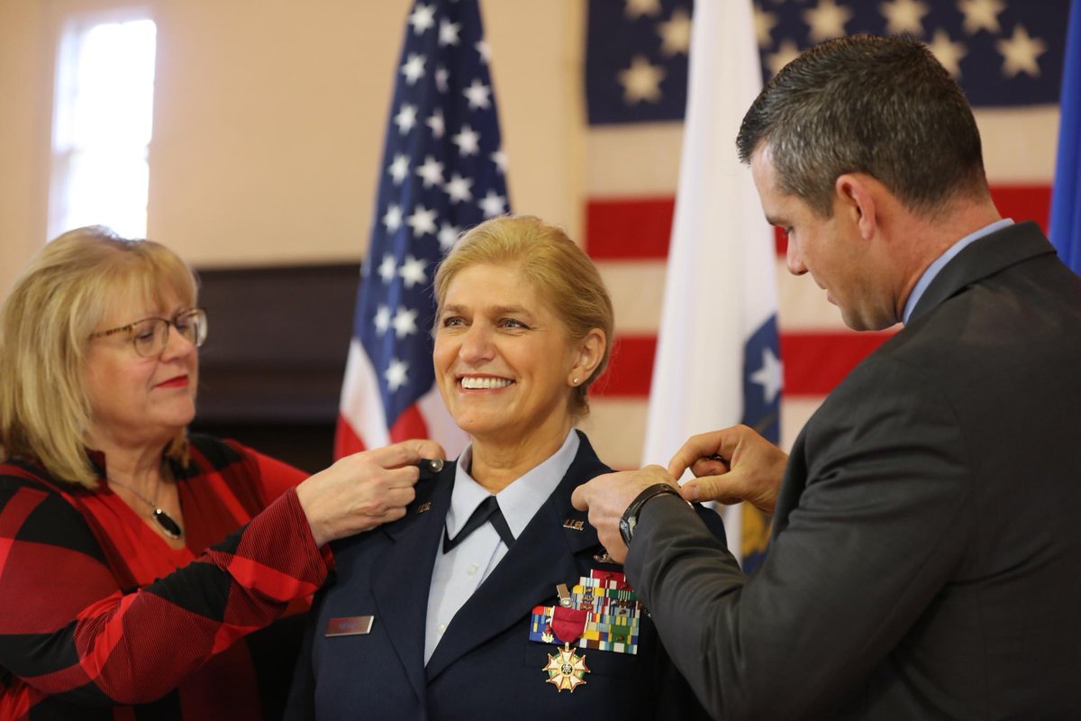TheNationsFirst's tweet image. CONCORD, Mass. – Members of the Massachusetts National Guard, family and friends attend the promotion ceremony honoring Brig. General Virginia I. Gaglio, who was promoted to Major General at the National Guard Museum, Dec. 15, 2023.
#thenationsfirst 
#nationalguardmuseum