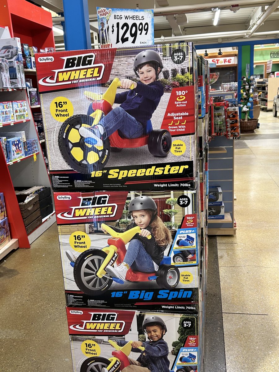 Kathysbullchat's tweet image. What is this world coming to? Big Wheels are $129 bucks now. #pitiful