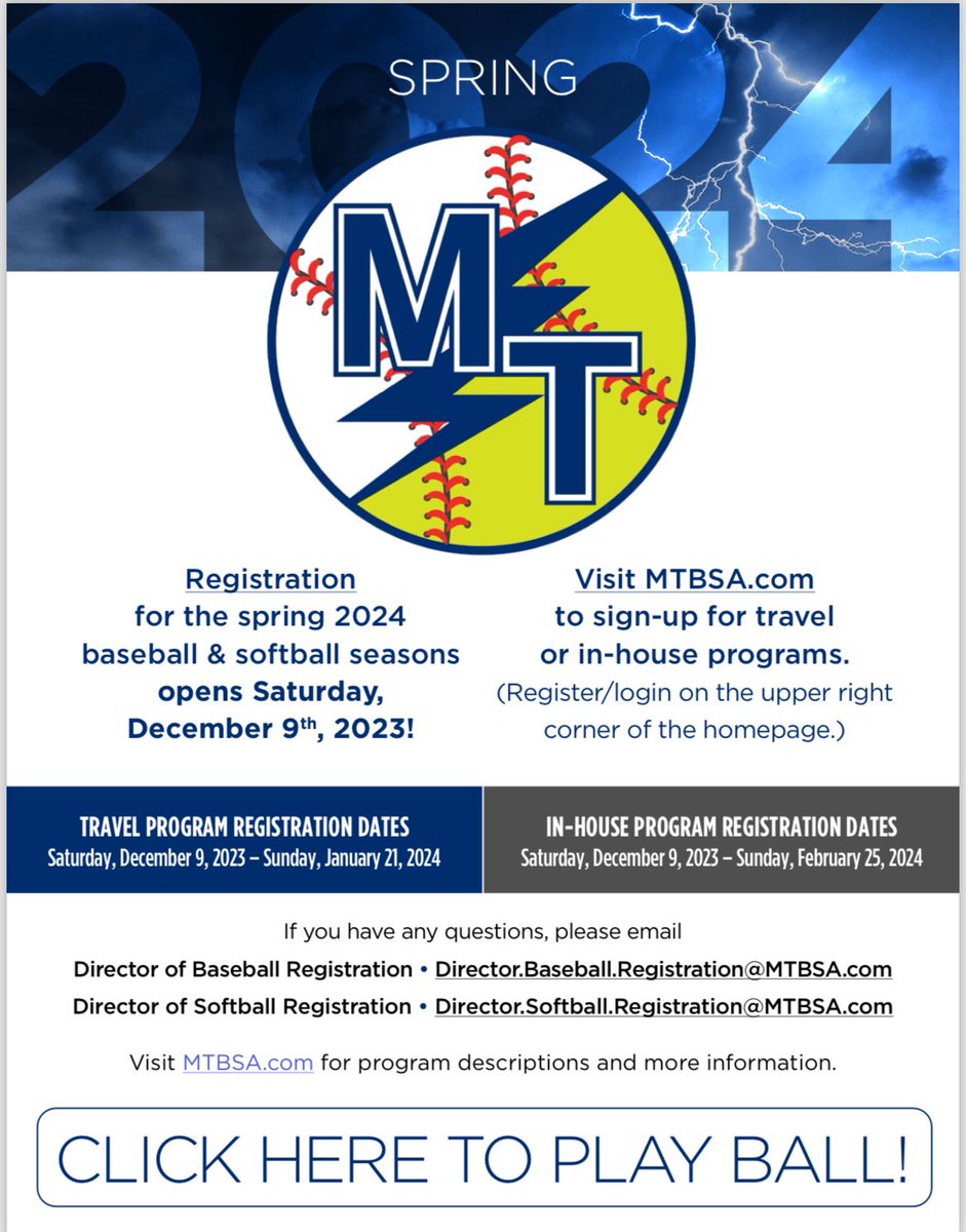 Register ➡️➡️ mtbsa.com ⚾️🥎
