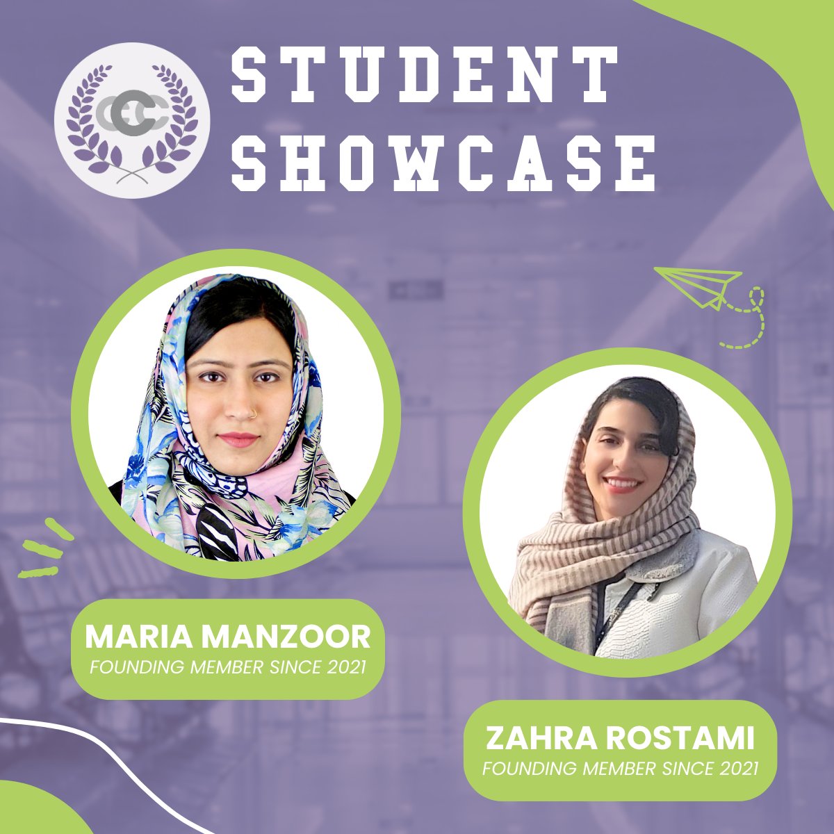 Meet Maria Manzoor and Zahra Rostami -  CyberPatient Clinical Club Founders since 2021.  Maria and Zahra have shown leadership through case presentations, 'Take Over Tuesdays,' mentored during Summer School, and used their voices to shape curriculum development.
