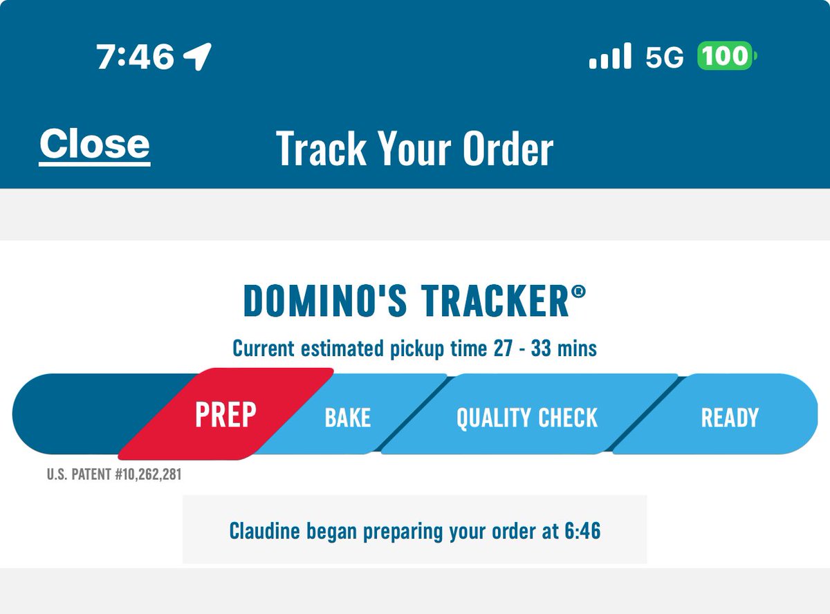 I know never to order anything from <a href="/dominos/">Domino's Pizza</a> on a Friday night again. I’ve been waiting for over an hour and my order hasn’t even been made yet!