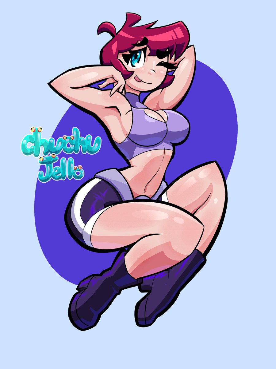 My half of an art trade with @pixsoda 
His oc Juno
I like his arts, it's pretty cool :0