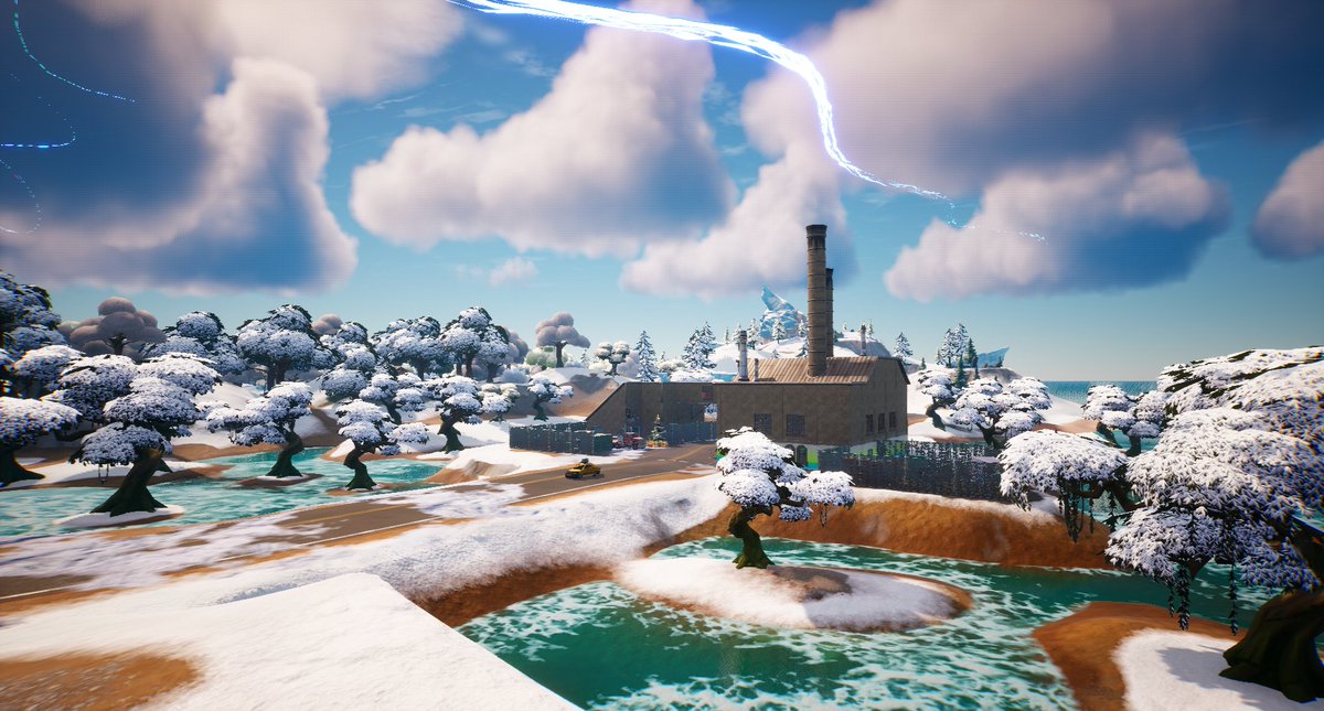 FusionCreates's tweet image. New Update is out!  

🔗0125-3088-6518 🗺️ 

- Updated Minimap  

- Added Snowy Trees  

- No sweat insurance building is now unfrozen at 
Salty Sands!

#Fortnite #UEFN #FortniteBigBang