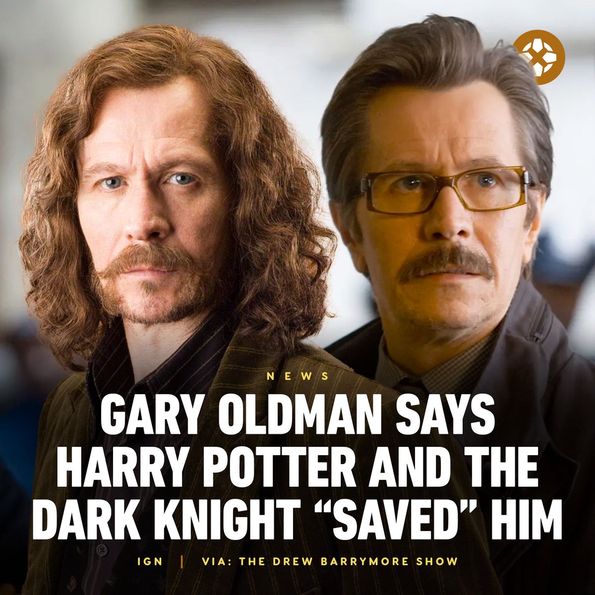 IGN's tweet photo. “Thank God for Harry Potter. I tell you, the two — Batman and Harry Potter — really, they saved me, because it meant that I could do the least amount of work for the most amount of money and then be home with the kids.” - Gary Oldman

https://t.co/JRfXVFavVT https://t.co/tsqbuhLmhs
