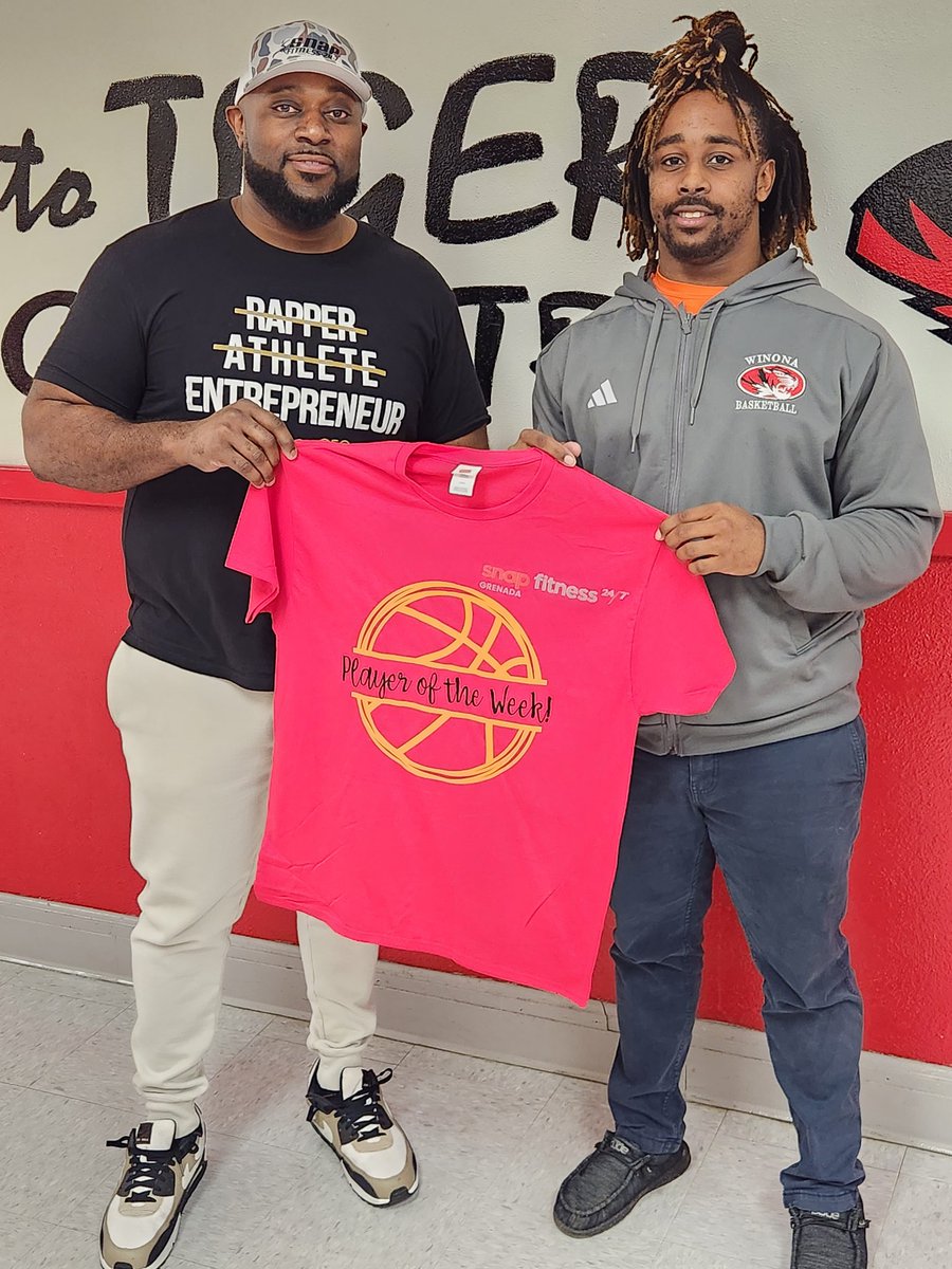 WinonaBasketba1's tweet photo. CONGRATULATIONS to
Ariella Jones- Snap Fitness (Grenada, MS) Player of the Week🏀🏀🏀 

Danarius Robinson- Snap Fitness (Grenada, MS) Player of the Week🏀🏀🏀  #TigerFamily 

Special thanks to Pamela Hardiman and Yoshiko Hawkins for our sponsorship!!! https://t.co/aAGDLoAXyN