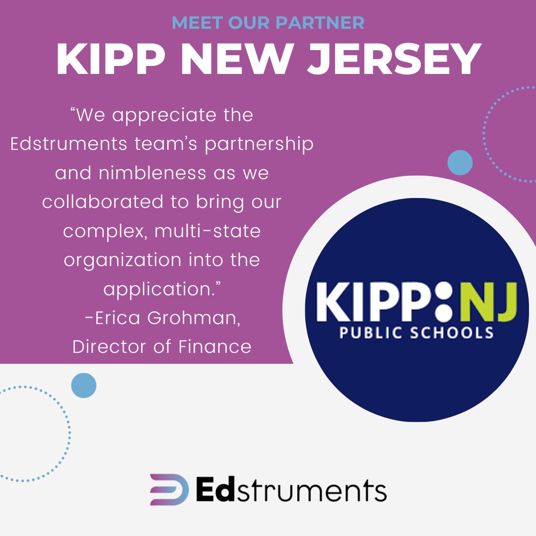 edstruments's tweet image. 🤝Meet our amazing partner, KIPP New Jersey, and hear what their Director of Finance has to say about how adopting Edstruments as their budgeting tool has helped their organization function!

#Budgeting #K12 #AccountingTools #edtech