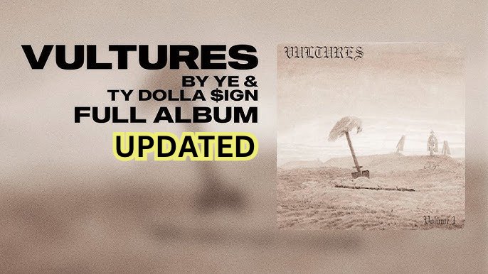 ImStephenSmith's tweet image. ¥$ | Kanye West &amp;amp; Ty Dolla $ign - Vultures (Full Album) UPDATED
youtu.be/rECAlhLTjDo

14 tracks up to date