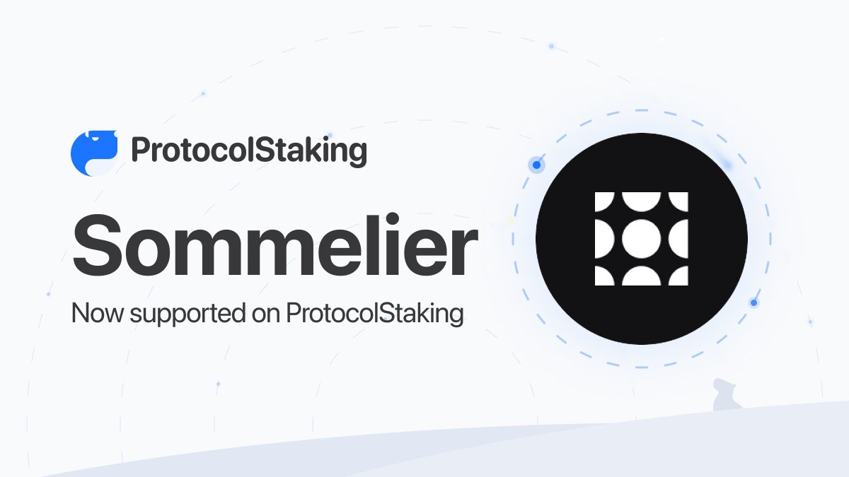 Apybara (@apybaraio) on Twitter photo We now support <a href="/sommfinance/">Somm Finance</a> $SOMM on ProtocolStaking.info!
Sommelier runs automated vaults that find best-in-class yields while mitigating risk.
Current TVS: $49mm
Staking ratio: 29.35%
Reward rate: 7.51% We now support <a href="/sommfinance/">Somm Finance</a> $SOMM on ProtocolStaking.info!
Sommelier runs automated vaults that find best-in-class yields while mitigating risk.
Current TVS: $49mm
Staking ratio: 29.35%
Reward rate: 7.51%