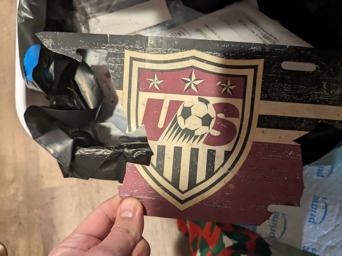 drsilentg's tweet photo. Before and after front license plate. Thanks for the memories  @clint_dempsey.  Honorable mention to @BocaBoca3 for his reaction https://t.co/r8i0sVcIbs