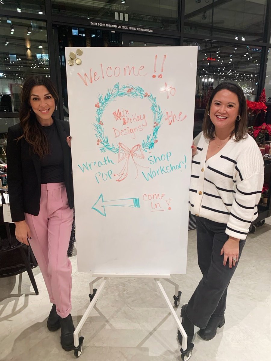 That’s a wrap wreath workshops! Thank you Pottery Barn for being sought kind and incredible hosts. We’ll see you next year!