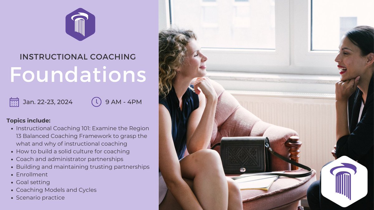 📢  If you're new to coaching, next month is your chance to dive into the world of instructional coaching with us at our 2-day workshop. Visit 👉 bit.ly/47qdqMM to register today. #educoach
