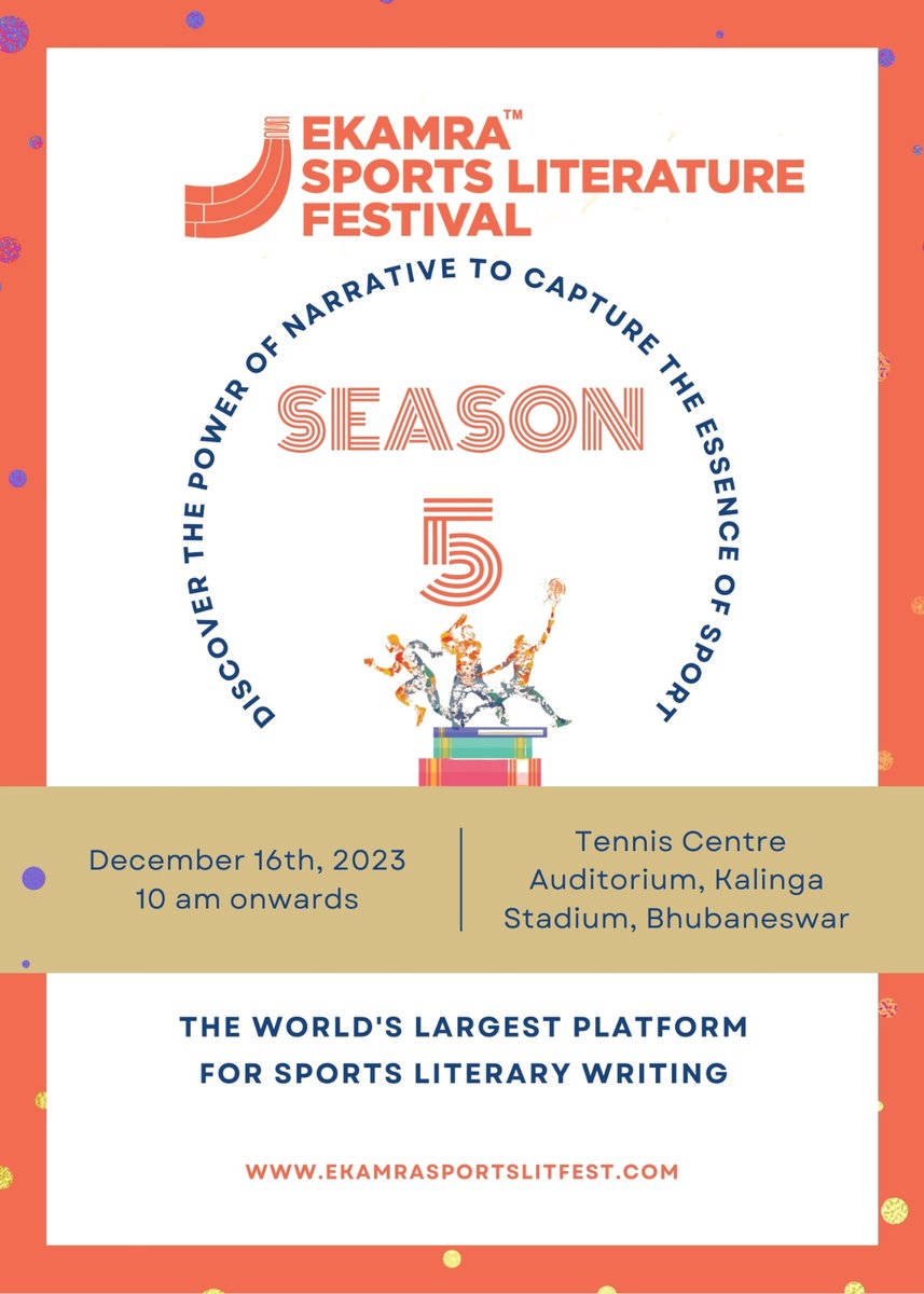 Ekamra Sports Literature Festival (@ekamrasportslit) on Twitter photo The day has finally arrived. It's time for Ekamra Season 5. You can watch us online <a href="/dfwhatmore/">Dav Whatmore</a> <a href="/DilipTirkey/">Dilip Kumar Tirkey</a> <a href="/Gala_79/">Gaurav Gala</a>
<a href="/AdityaBhushan3/">Aditya</a>
<a href="/AmritMathur1/">Amrit Mathur</a>
<a href="/sports_odisha/">Odisha Sports</a>
<a href="/OdishaFC/">Odisha FC</a>
@SudptaBiswas
<a href="/coachshabbir/">Shabbir Ali</a> <a href="/FCGoaOfficial/">FC Goa</a>
<a href="/g_rajaraman/">G Rajaraman</a> <a href="/ArupSG/">Arup Ghosh</a> <a href="/sohinichat/">সোহিনী 🌻 | ஸோஹினி | Sohini</a> <a href="/swatichopra1/">Swati Chopra</a>
<a href="/Shaji4Football/">Shaji Prabhakaran</a> The day has finally arrived. It's time for Ekamra Season 5. You can watch us online <a href="/dfwhatmore/">Dav Whatmore</a> <a href="/DilipTirkey/">Dilip Kumar Tirkey</a> <a href="/Gala_79/">Gaurav Gala</a>
<a href="/AdityaBhushan3/">Aditya</a>
<a href="/AmritMathur1/">Amrit Mathur</a>
<a href="/sports_odisha/">Odisha Sports</a>
<a href="/OdishaFC/">Odisha FC</a>
@SudptaBiswas
<a href="/coachshabbir/">Shabbir Ali</a> <a href="/FCGoaOfficial/">FC Goa</a>
<a href="/g_rajaraman/">G Rajaraman</a> <a href="/ArupSG/">Arup Ghosh</a> <a href="/sohinichat/">সোহিনী 🌻 | ஸோஹினி | Sohini</a> <a href="/swatichopra1/">Swati Chopra</a>
<a href="/Shaji4Football/">Shaji Prabhakaran</a>