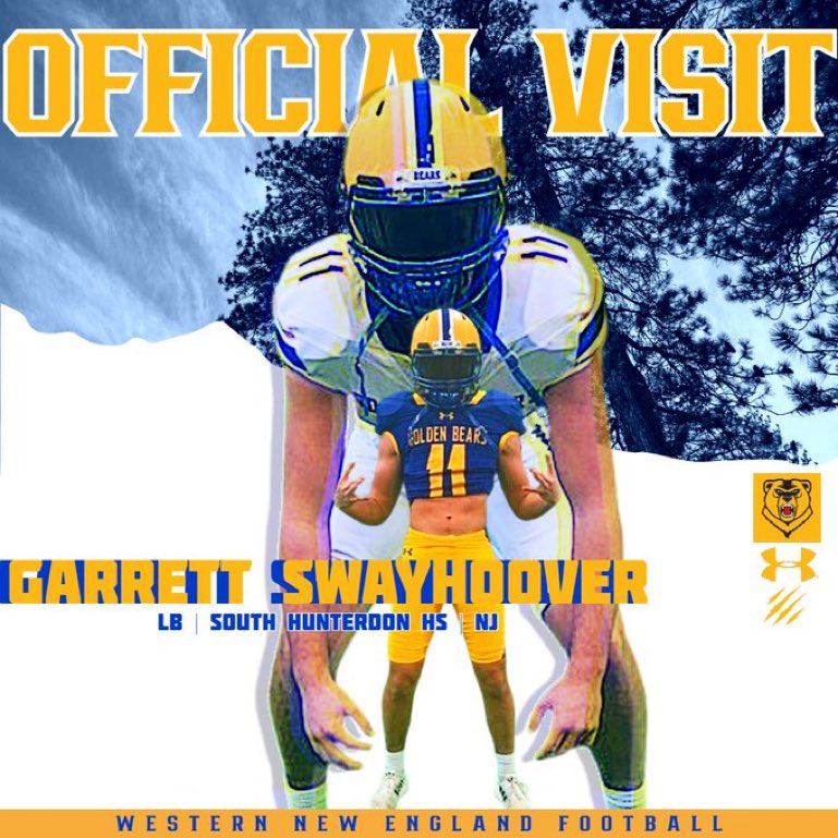 Garrett Swayhoover (@gswayhoover) on Twitter photo Had a great time at <a href="/WNEFB/">WNE Football</a> for my official visit today Thank you coach <a href="/EvanEastburn/">Evan Eastburn</a> <a href="/Coach_Lebeau/">Jason Lebeau</a> <a href="/CoachForcucci/">Frank Forcucci</a> Had a great time at <a href="/WNEFB/">WNE Football</a> for my official visit today Thank you coach <a href="/EvanEastburn/">Evan Eastburn</a> <a href="/Coach_Lebeau/">Jason Lebeau</a> <a href="/CoachForcucci/">Frank Forcucci</a>