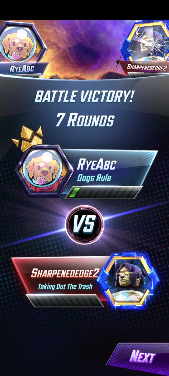 MarvelSnapper's tweet image. Down to the WIRE. Blob mirror matches are very tricky. GGs Sharpenededge2 #MarvelSnap